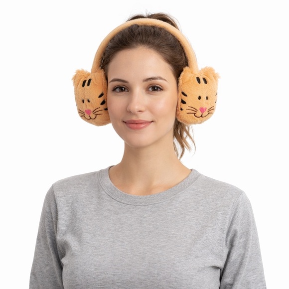 Accessories - Cute Orange Cat Ear Muffs